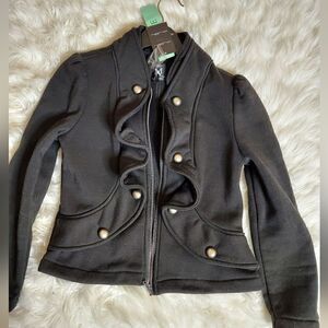 Miss Ashley petite full zip blazer